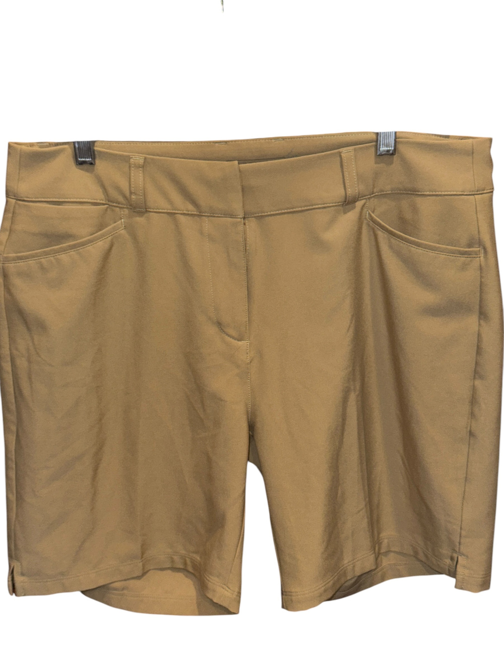Adidas Golf Shorts Tan Stretch Performance Size 12